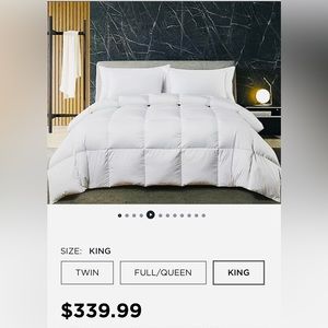 Ultra feather light, comforter for all year long,Brand New